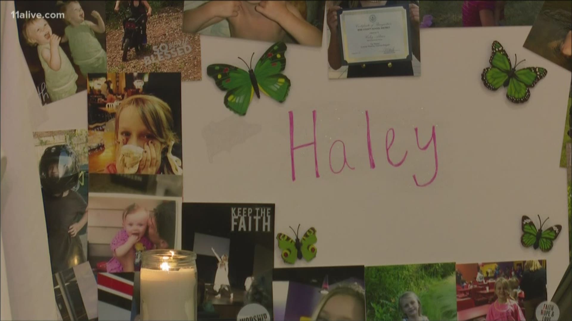 Fourteen-year-old Haley Adams was shot in the back during a home invasion in Coweta County. She had just moved from the Macon area.