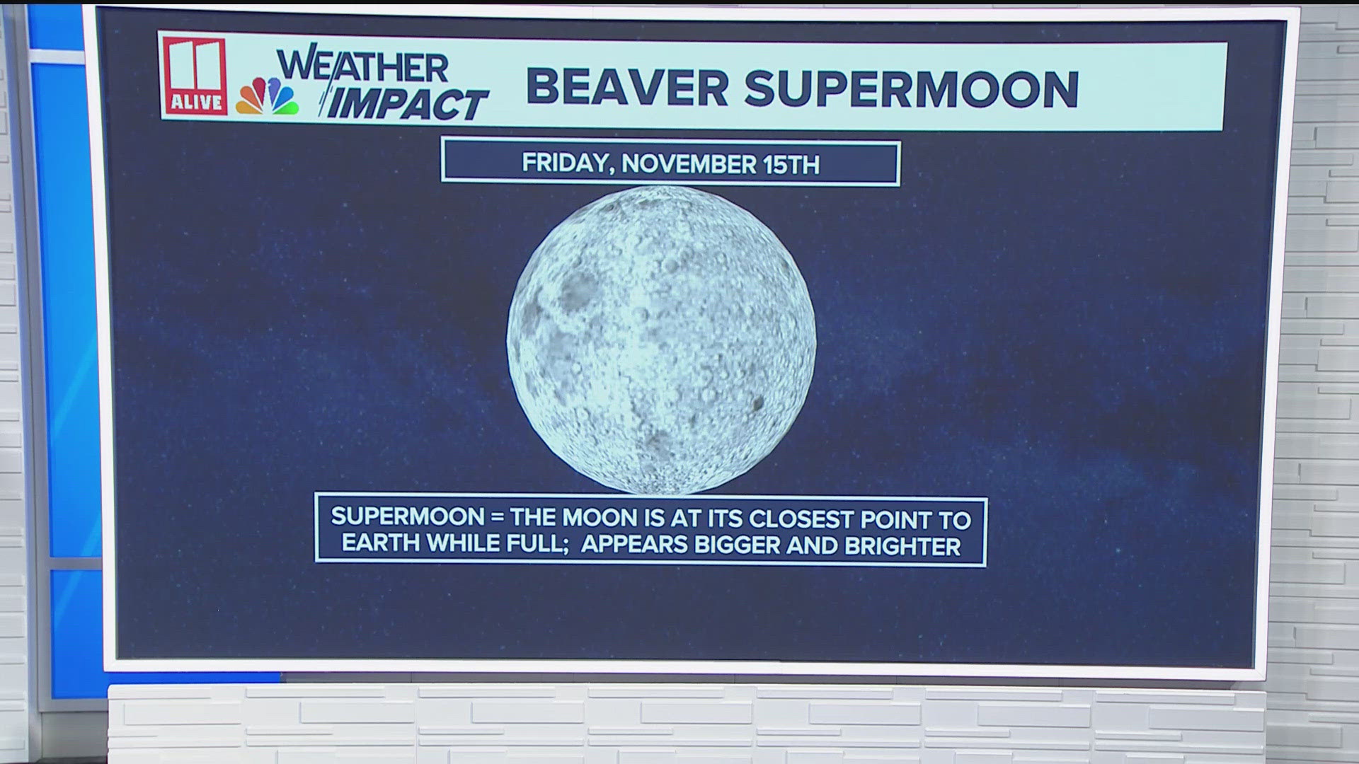 The Beaver Moon is the common name for this month's full moon