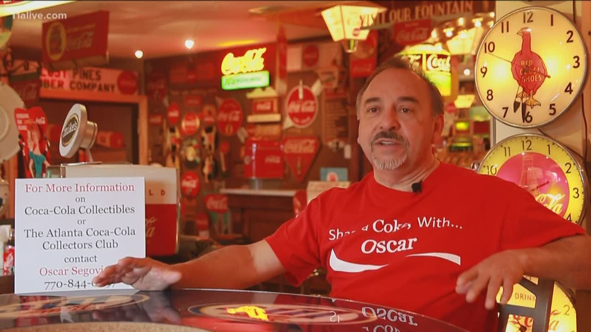 Oscar's collection is like no other! He has dedicated his life to collecting all things Coca-Cola.