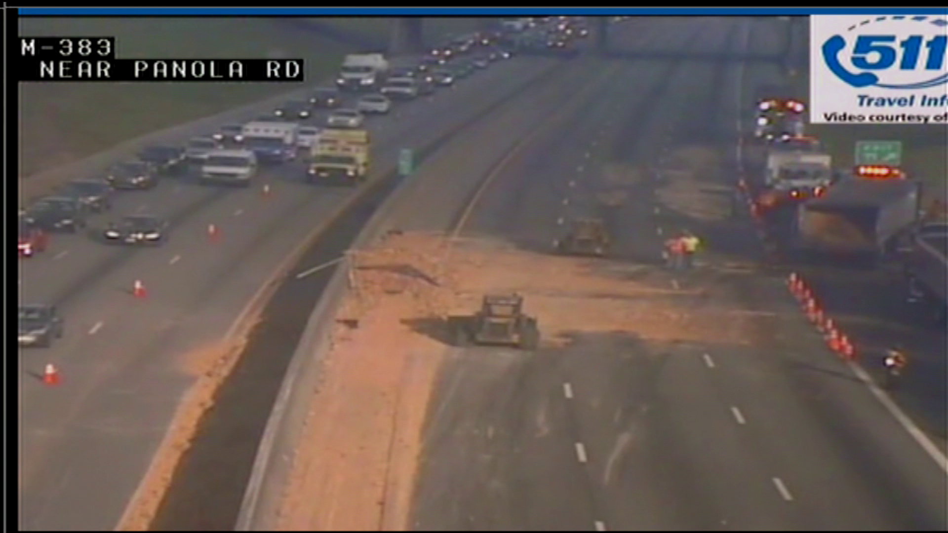 Overturned tractor trailer causes extreme delays on I-20 at Panola Road ...
