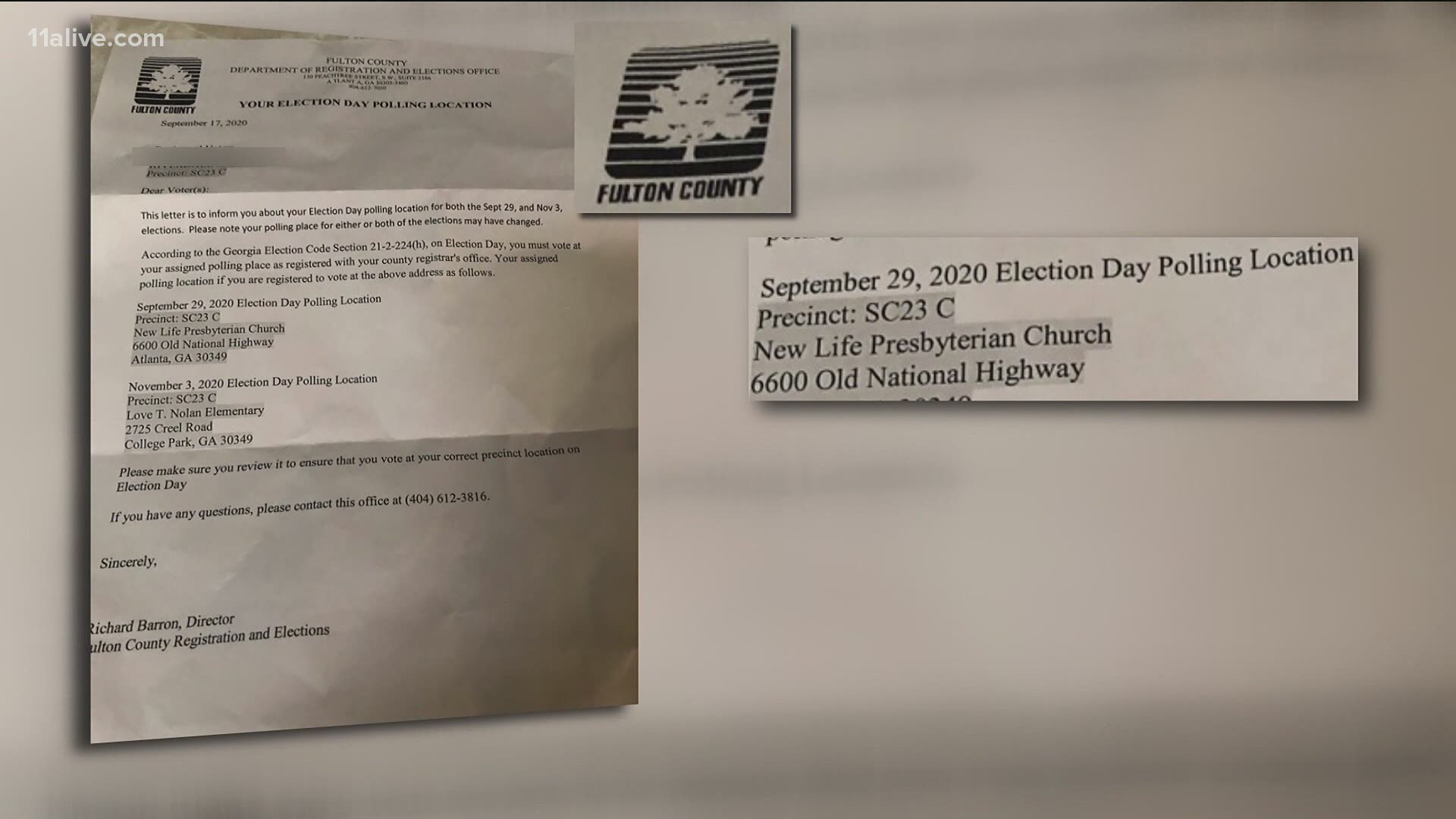Fulton County officials said they should have never received the letter to vote for the 5th congressional district seat.