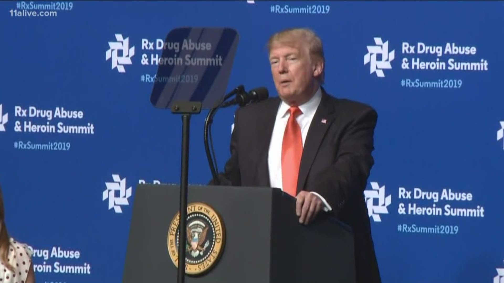 "My administration is deploying every resource at our disposal to empower you, to support you and to fight right by your side," Trump said. "We will not solve this epidemic overnight but we will stop. ... We will never stop until our job is done."