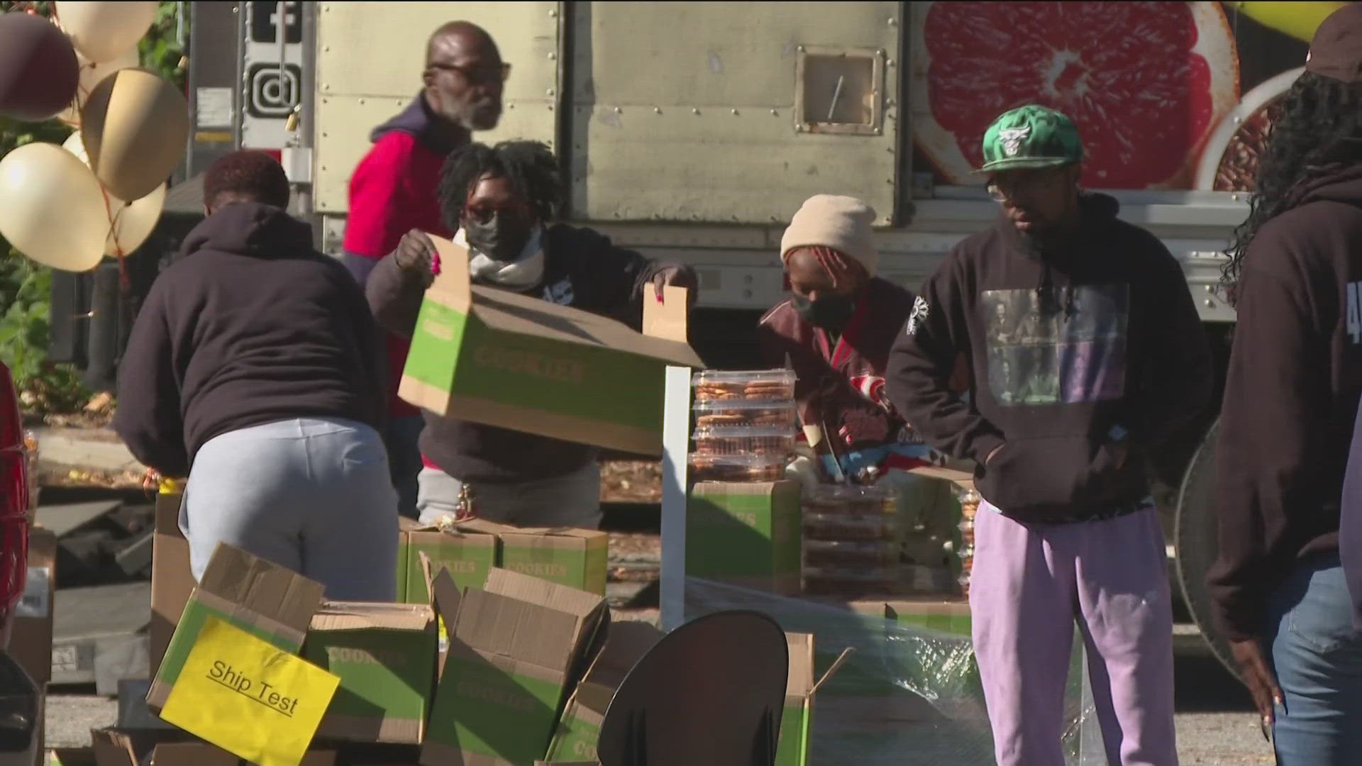 Organizers say they are worried about the Thanksgiving food deliveries because supplies are critically down.