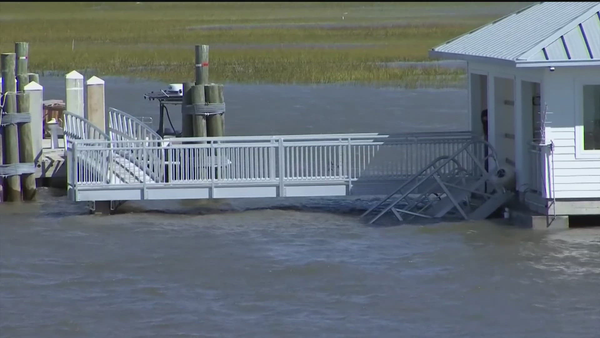 Georgia Department of Natural Resources Commissioner Walter Rabon says the collapse of the 3-year-old gangway was a structural failure.