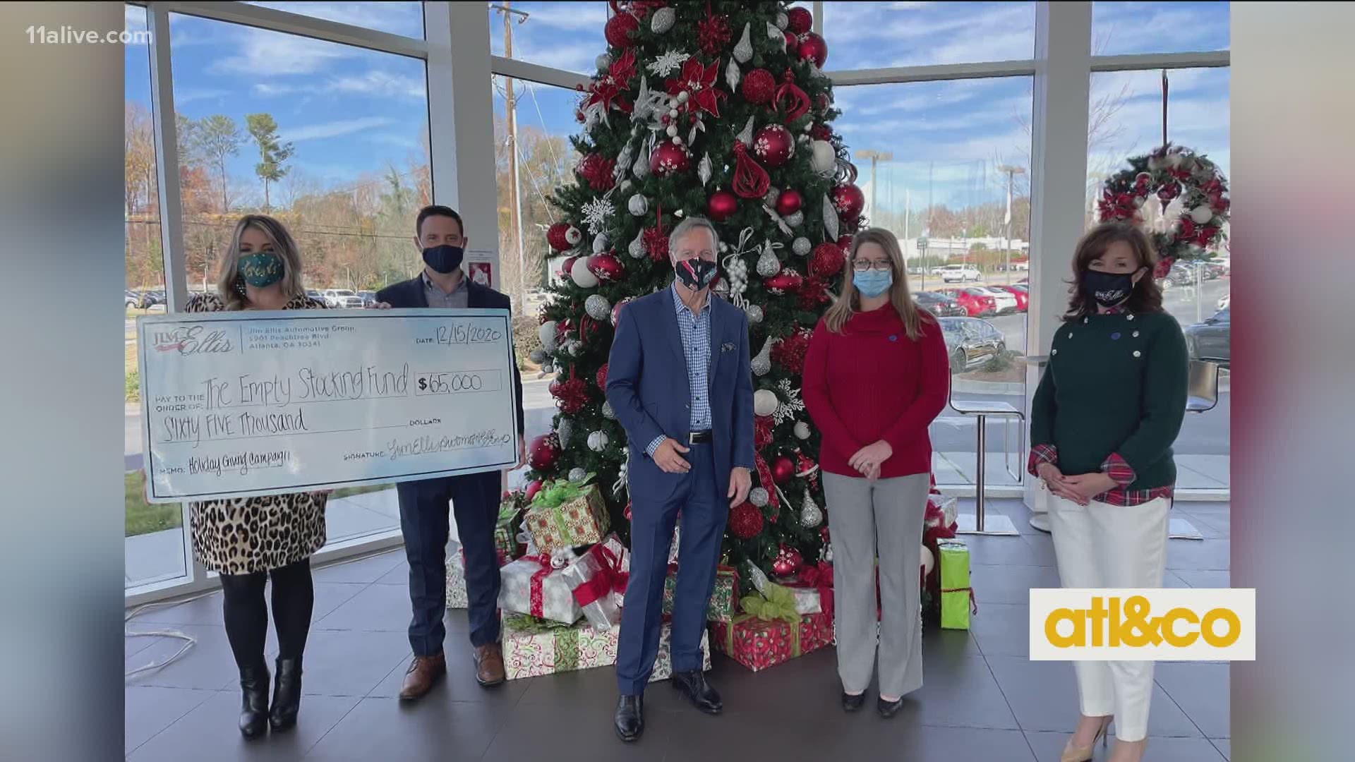 Brighten the holidays for children in need! Jim Ellis Automotive donated $65,000 to the Empty Stocking Fund to bring joy to the lives of disadvantaged children.