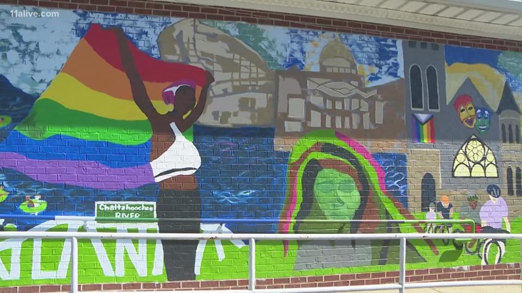 A look at the history of Pride in Atlanta mural
