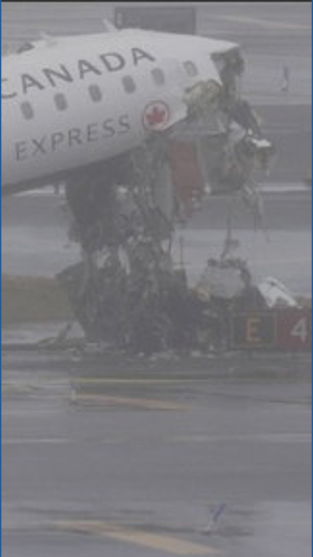 Pilot and co-pilot killed after passenger jet crashes into emergency ...