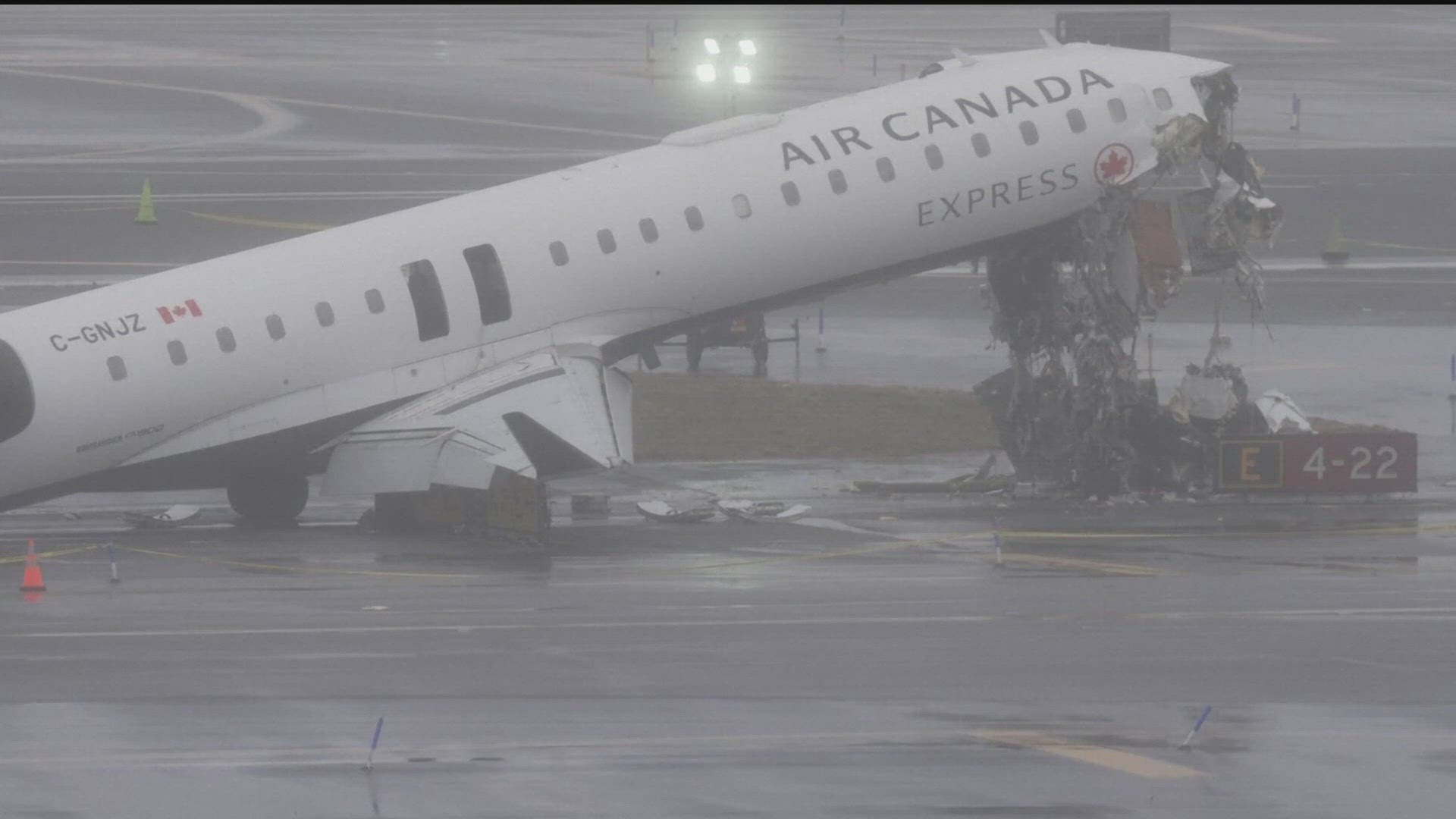 Pilot and co-pilot killed after passenger jet crashes into emergency ...