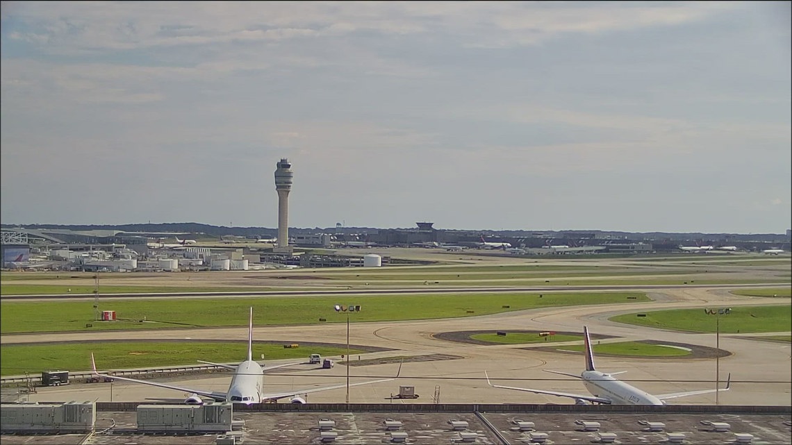 Man damages fence near Hartsfield-Jackson airport, police say