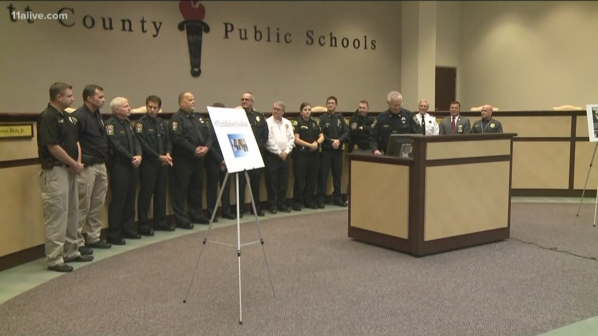 The school district is partnering with the FBI for the campaign.