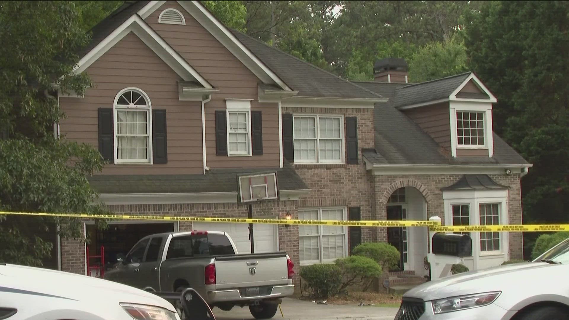 One person was shot and killed during a domestic dispute and the suspect was inside the home when police arrived.