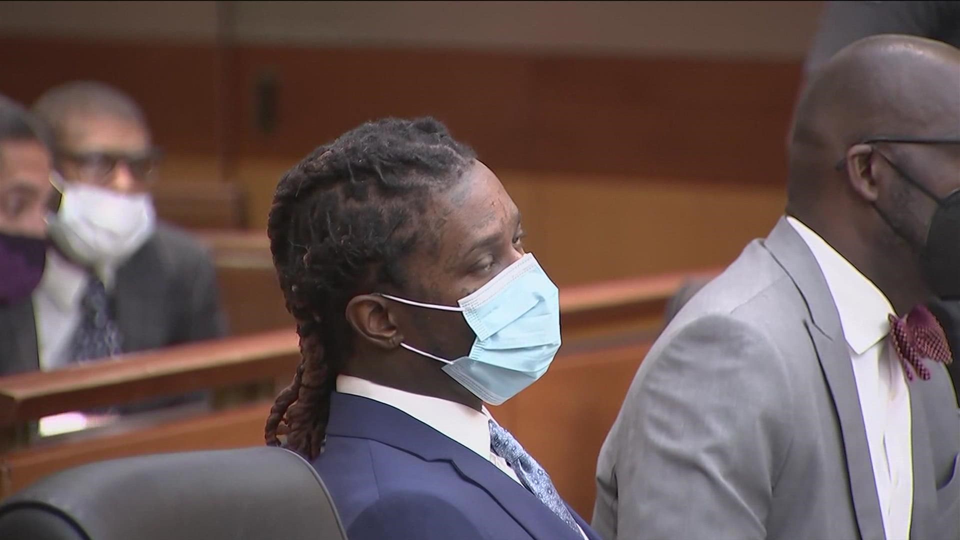 Court proceedings were paused Thursday after Young Thug had "taken ill" and was taken to the hospital on Thursday.