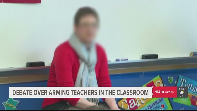 It's legal in Georgia for teachers to be armed in the classroom. So, are there any that are?