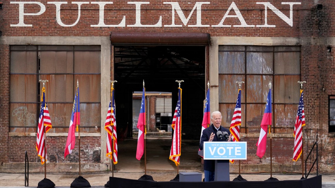 Photos: President-elect Joe Biden's Atlanta rally for Democratic runoff ...