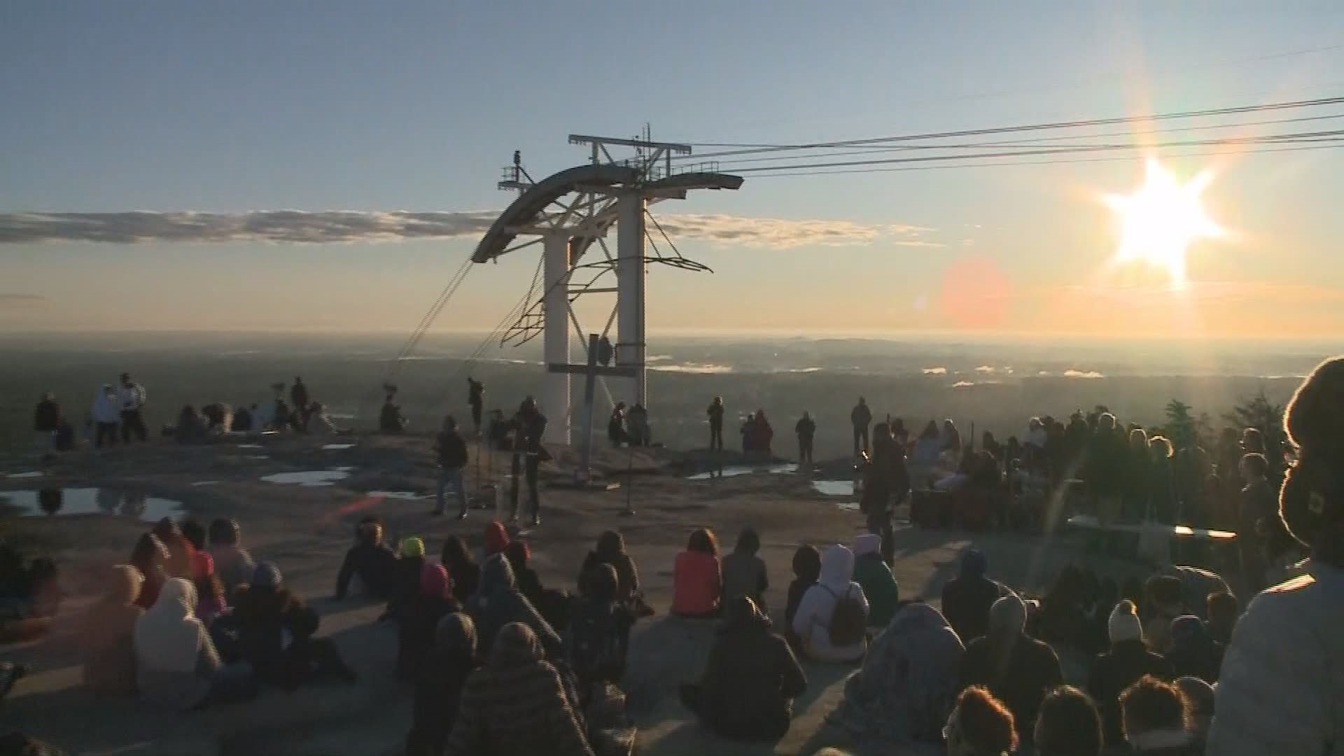 Thousands gather at Stone Mountain Park for Easter Sunrise Service