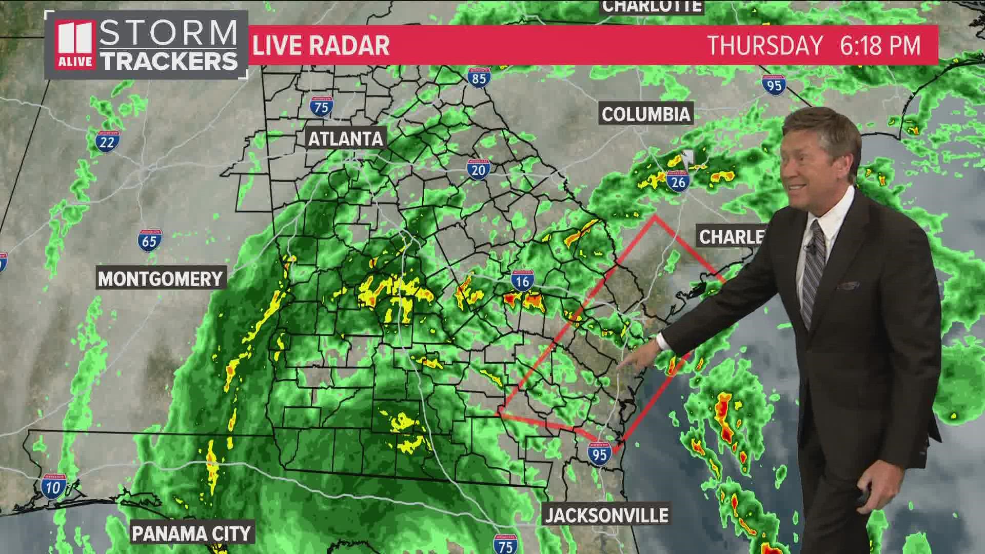 Tropical Storm Nicole moving toward Georgia; Wind advisory issued Coastal Georgia is already seeing impacts.