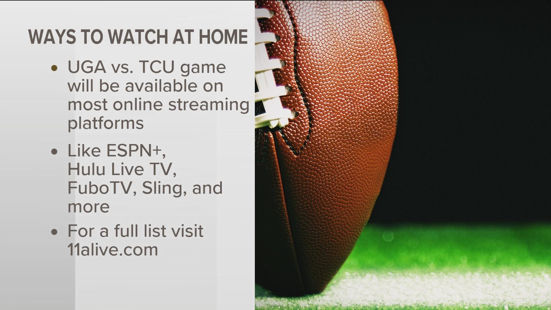 How to watch the UGA