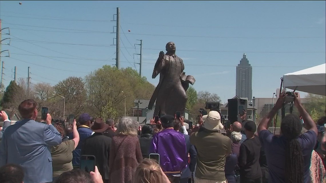 Statue of Dr. Martin Luther King Jr. unveiled days before 55th anniversary of his assassination