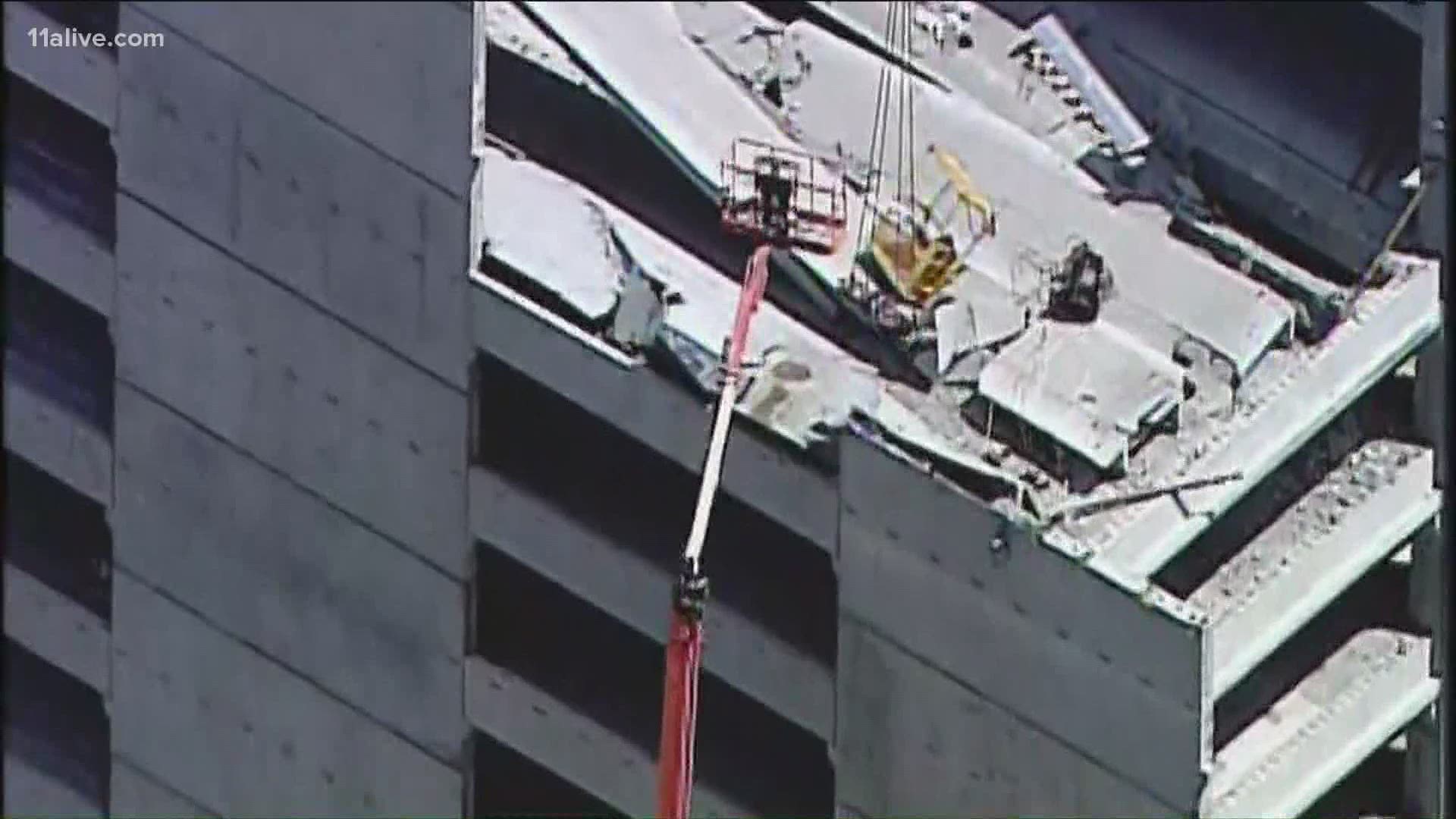 Multiple people were injured when a parking deck under construction collapsed at Emory.