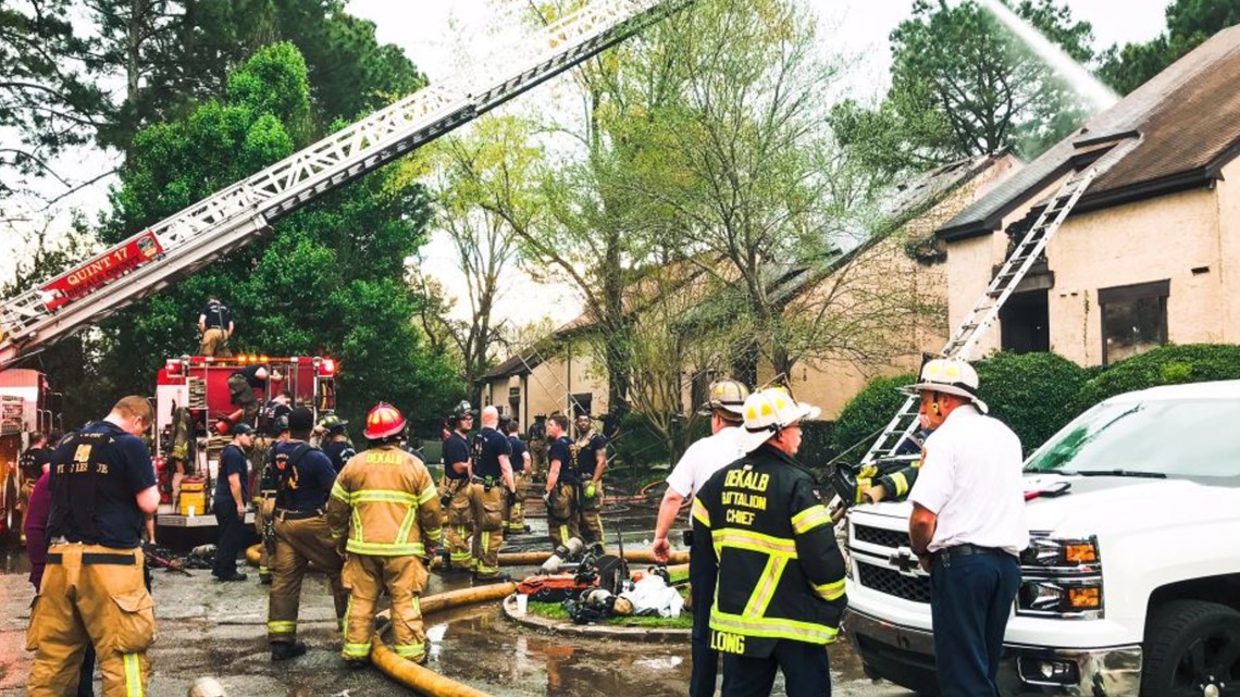 2 sent to hospital after fire damages apartment building; dog, squirrel ...