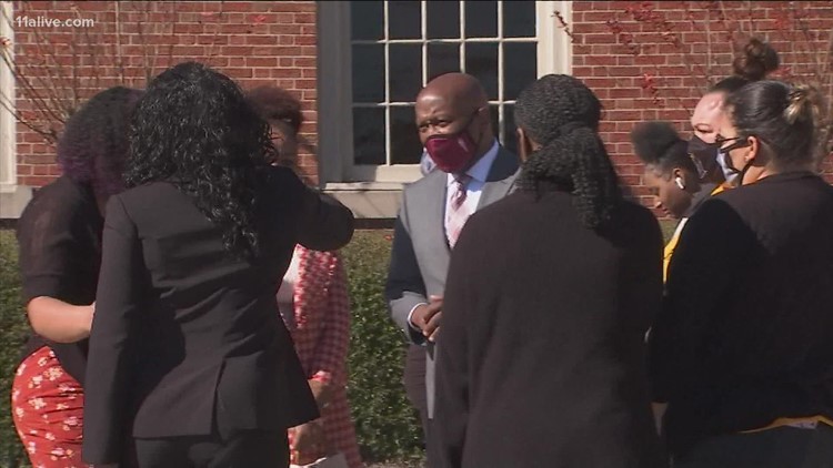 Funeral held for high school student shot at bus stop in Lawrenceville