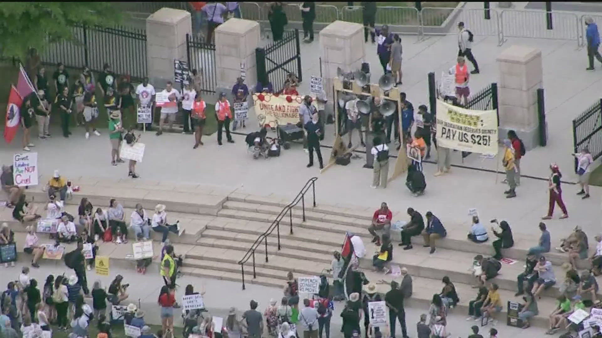May Day protests hit US streets focused on Trump policies | 11alive.com