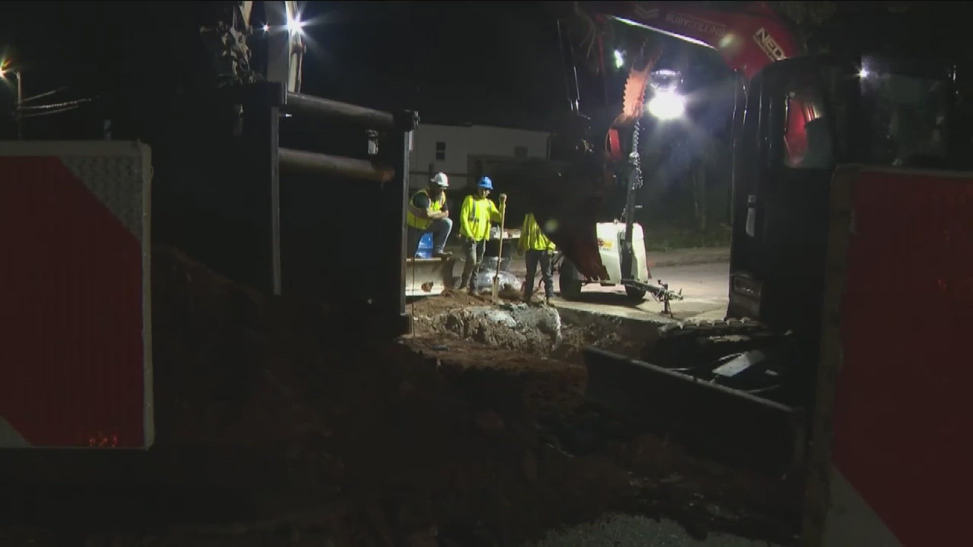 The water main broke at Moury Avenue & Jonesboro Road.