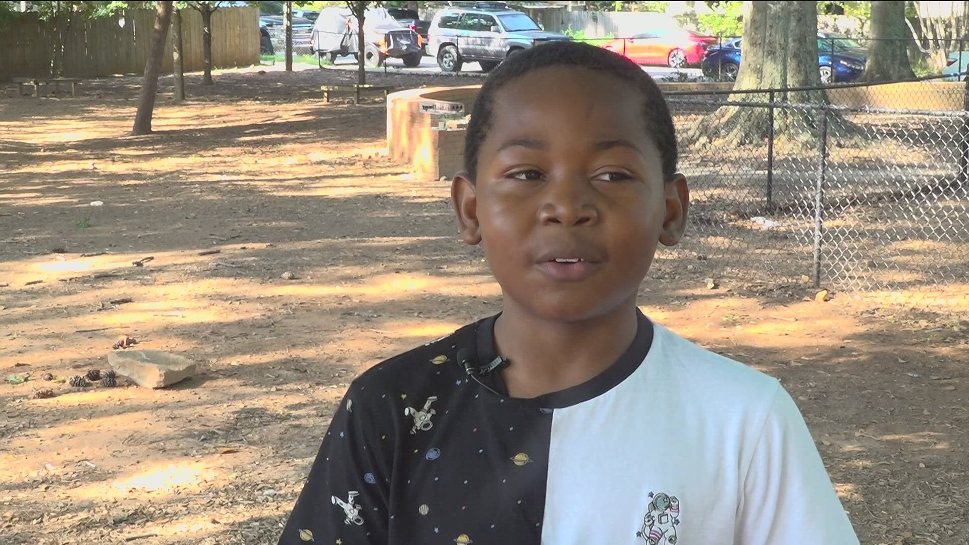 Chandler Gibson, 10, says he saved his friend's life after watching a video on YouTube.