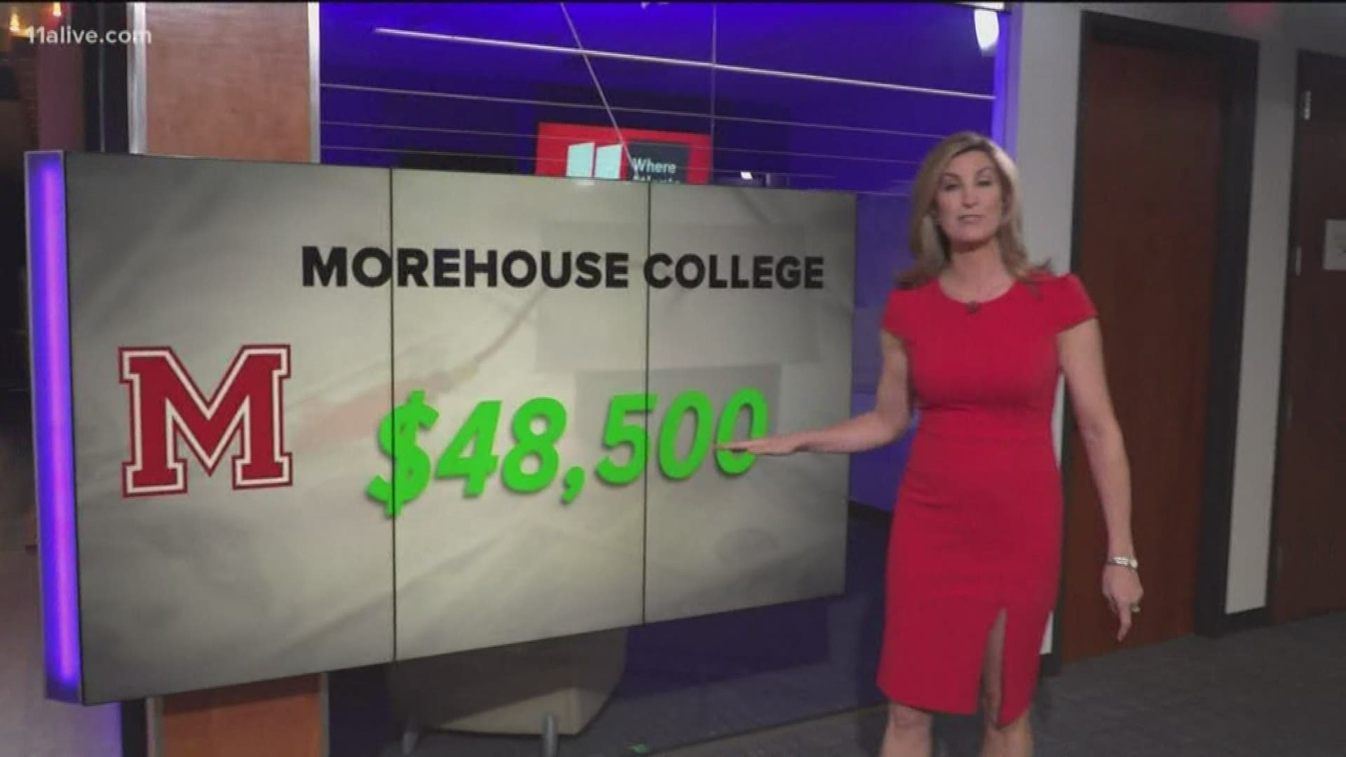 The cost is compared to other colleges in Georgia.