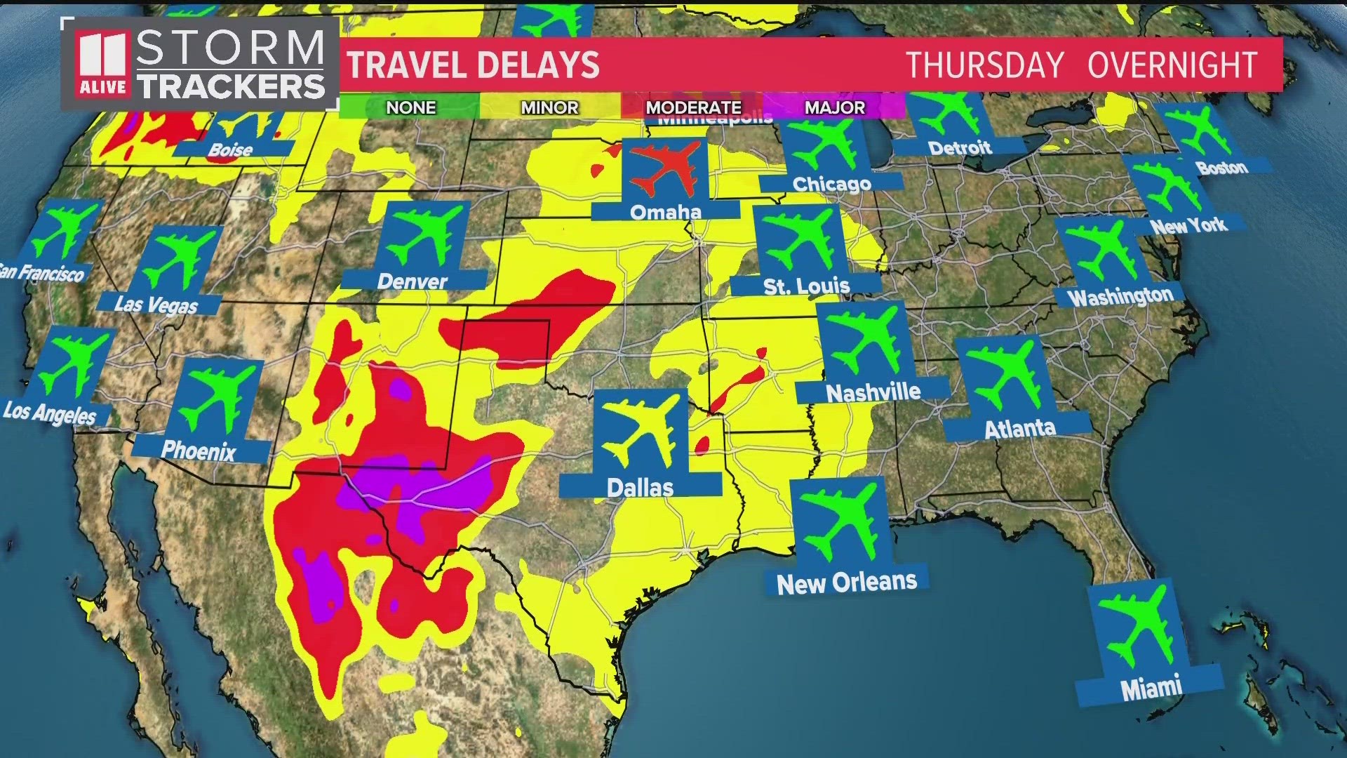 Potential Atlanta Airport from Friday severe weather