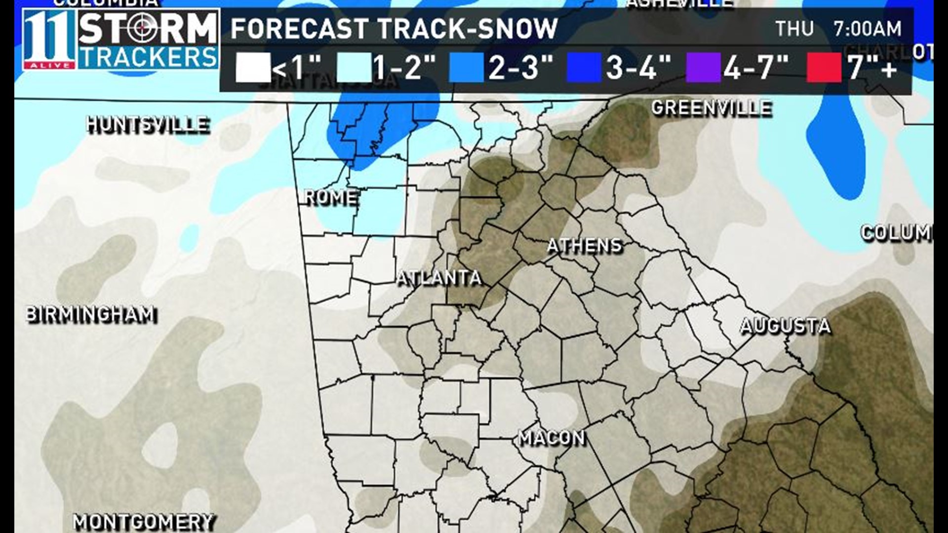 Snow Timeline When to expect snowfall in metro Atlanta