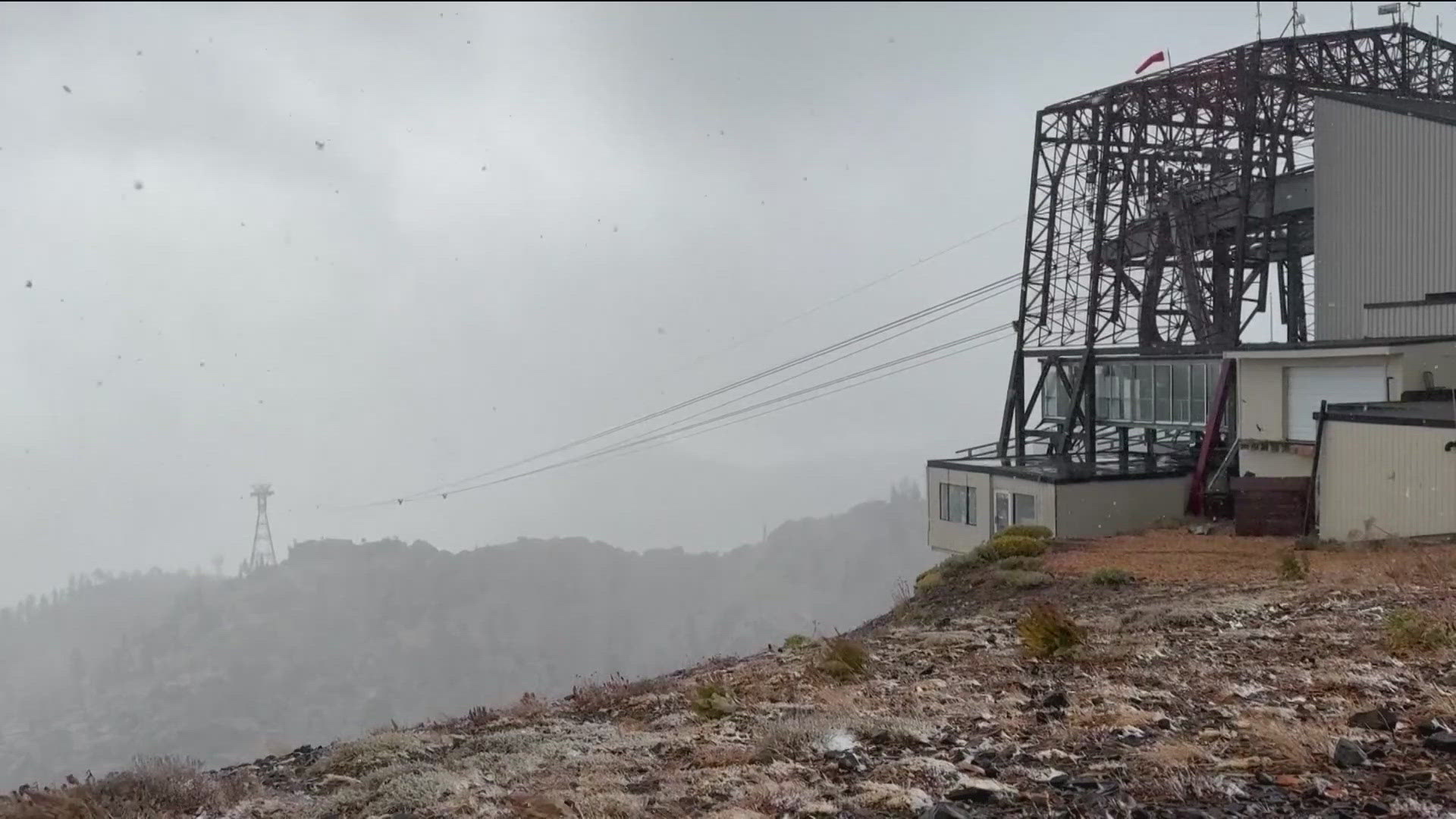 A Tahoe spokesperson says this is the first time they have seen snow in August since 2004.