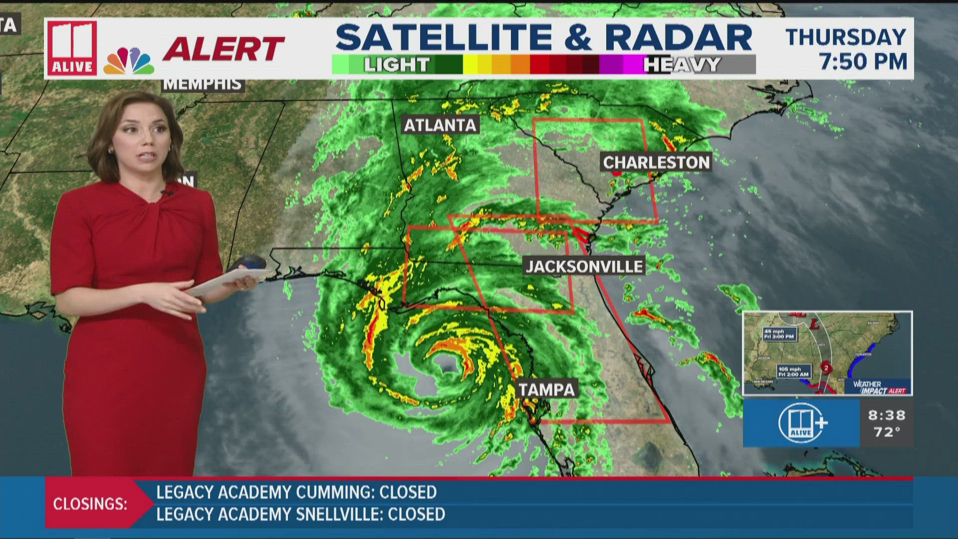 As heavy rains and strong winds from Hurricane Helene continue to impact those across metro Atlanta and north Georgia, road closures are increasing.