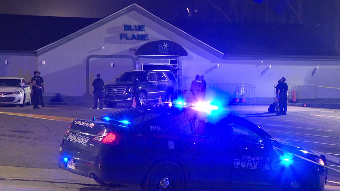 Blue Flame Lounge drive by shooting in Atlanta
