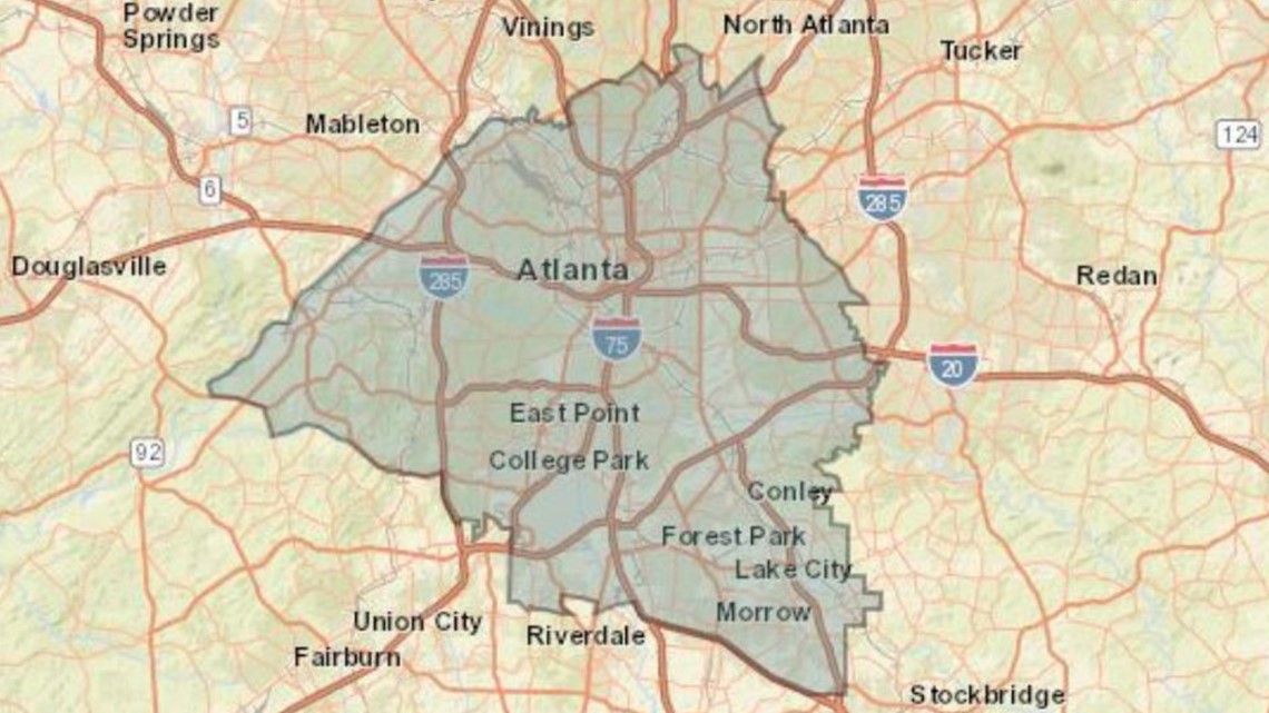 Georgia 5th District Map 5Th District Georgia Us Congress | Maps, Voting Info | Can I Vote |  11Alive.com