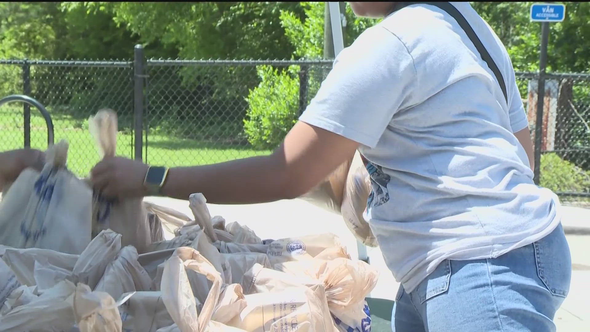 The county gave away almost 200,000 meals last summer.