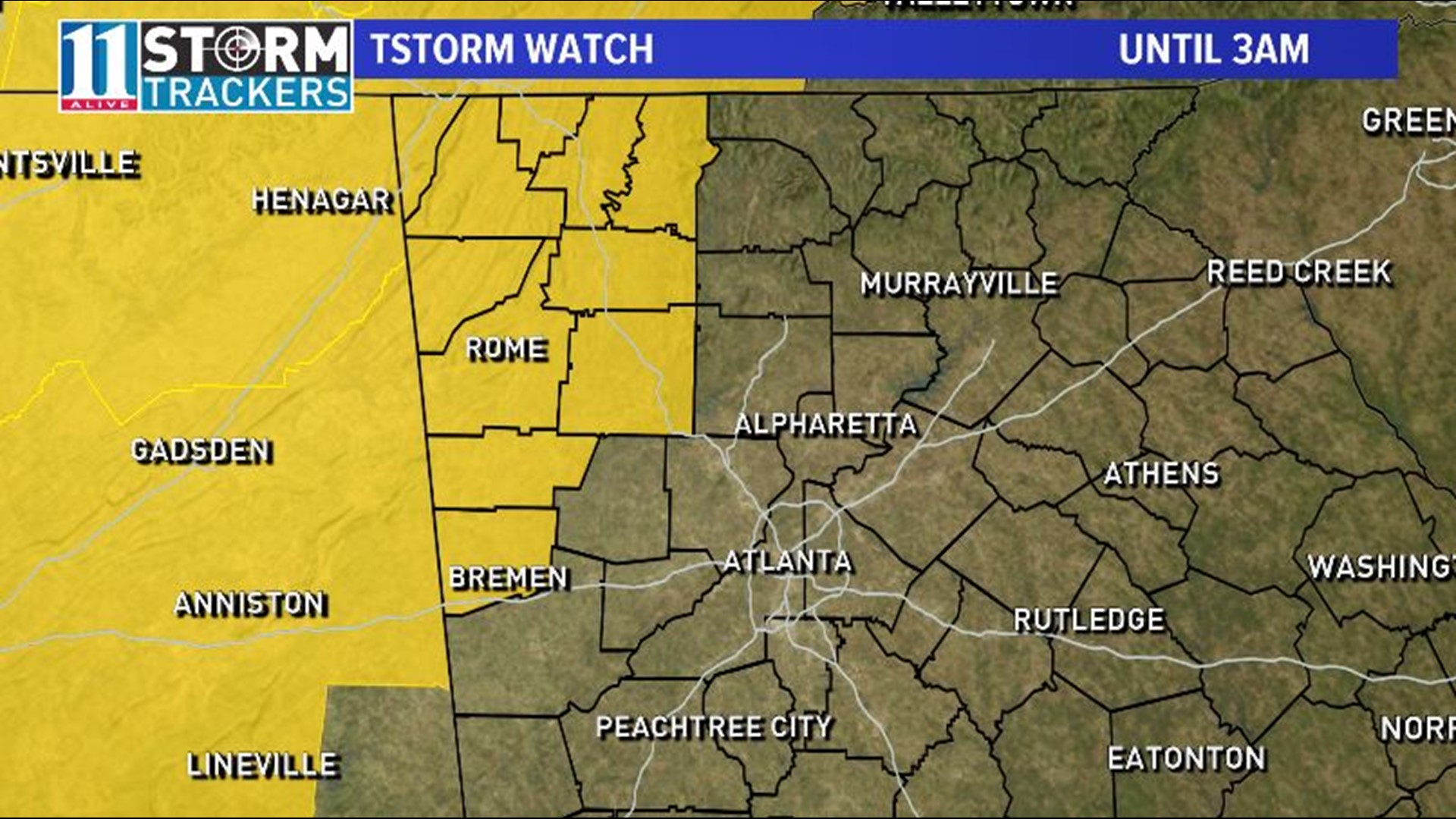 When will heavy storms move into Georgia Tuesday night? | 11alive.com