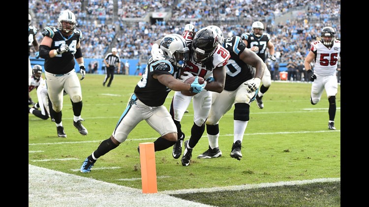 WATCH: Cam Newton scores first TD back with the Carolina Panthers