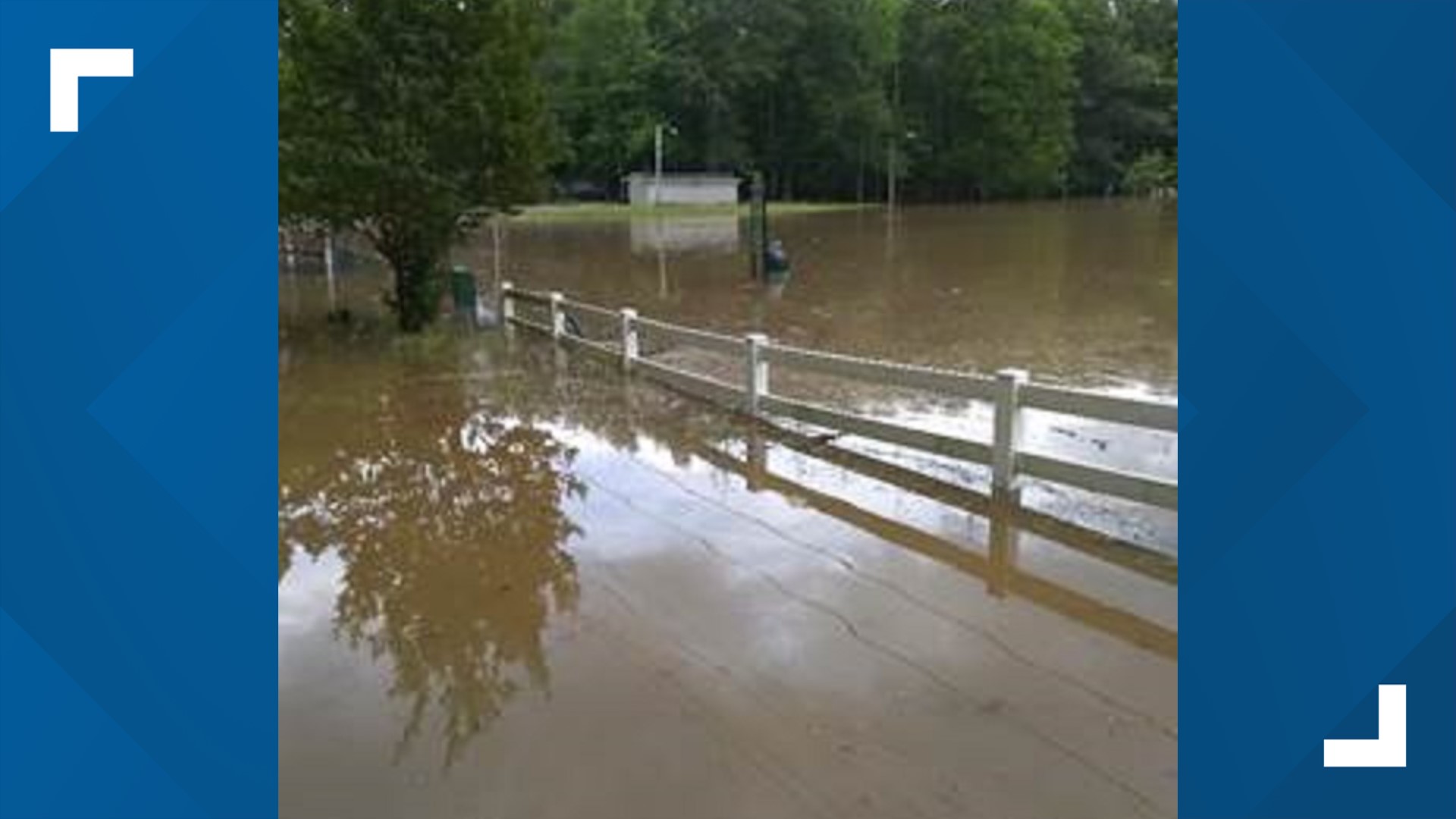 Flooding in Lithia Springs after Monday's severe storms