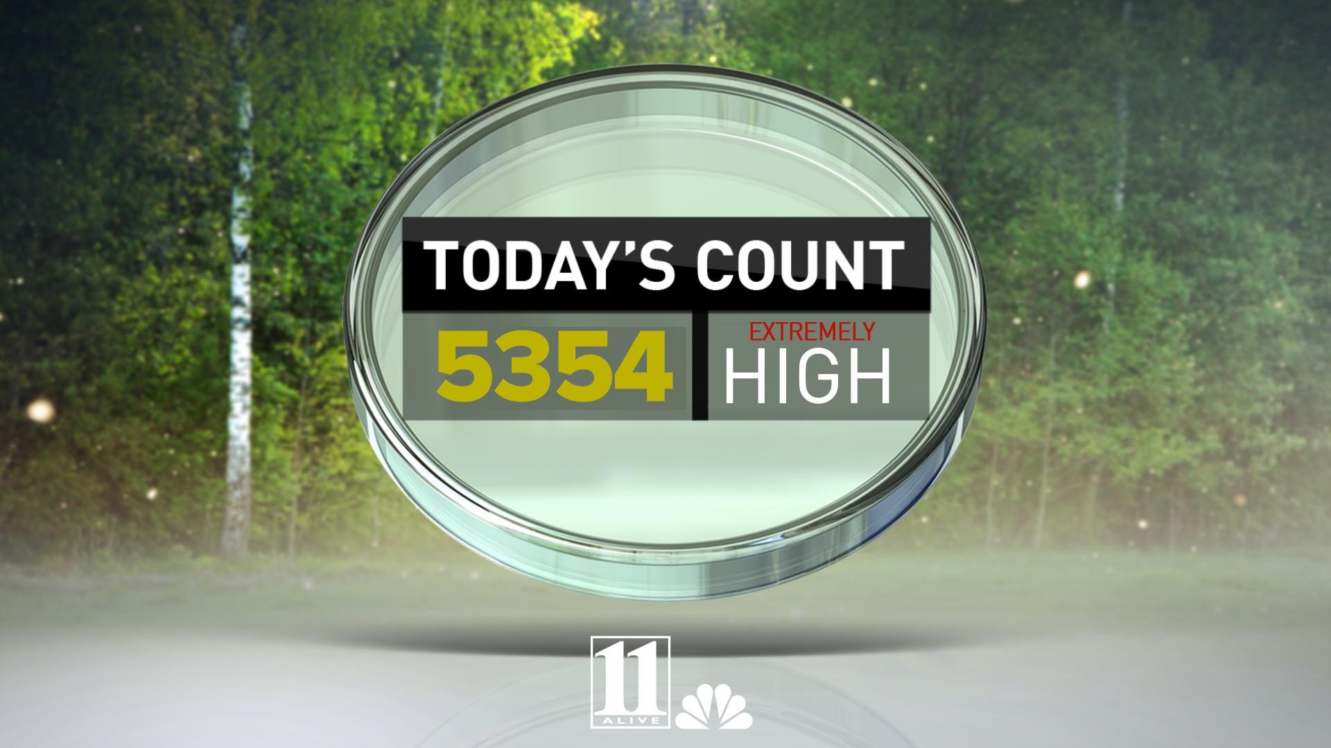 Pollen count in Atlanta is out of control, another day above 5,000