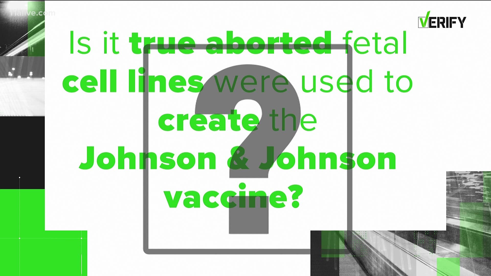Dozens of viewers have asked our VERIFY team about aborted fetal cells in the Johnson & Johnson COVID-19 vaccine. So, we looked into it.
