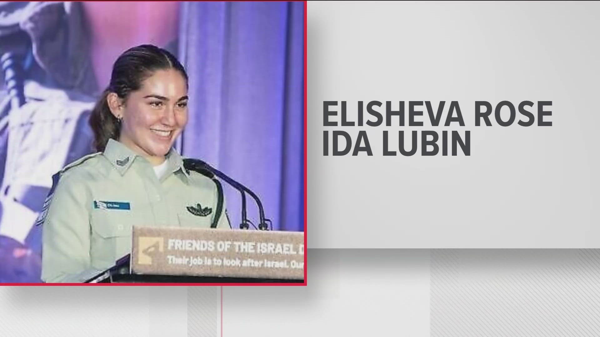 According to the Atlanta Jewish Times, Elisheva Rose Ida Lubin grew up in Dunwoody.