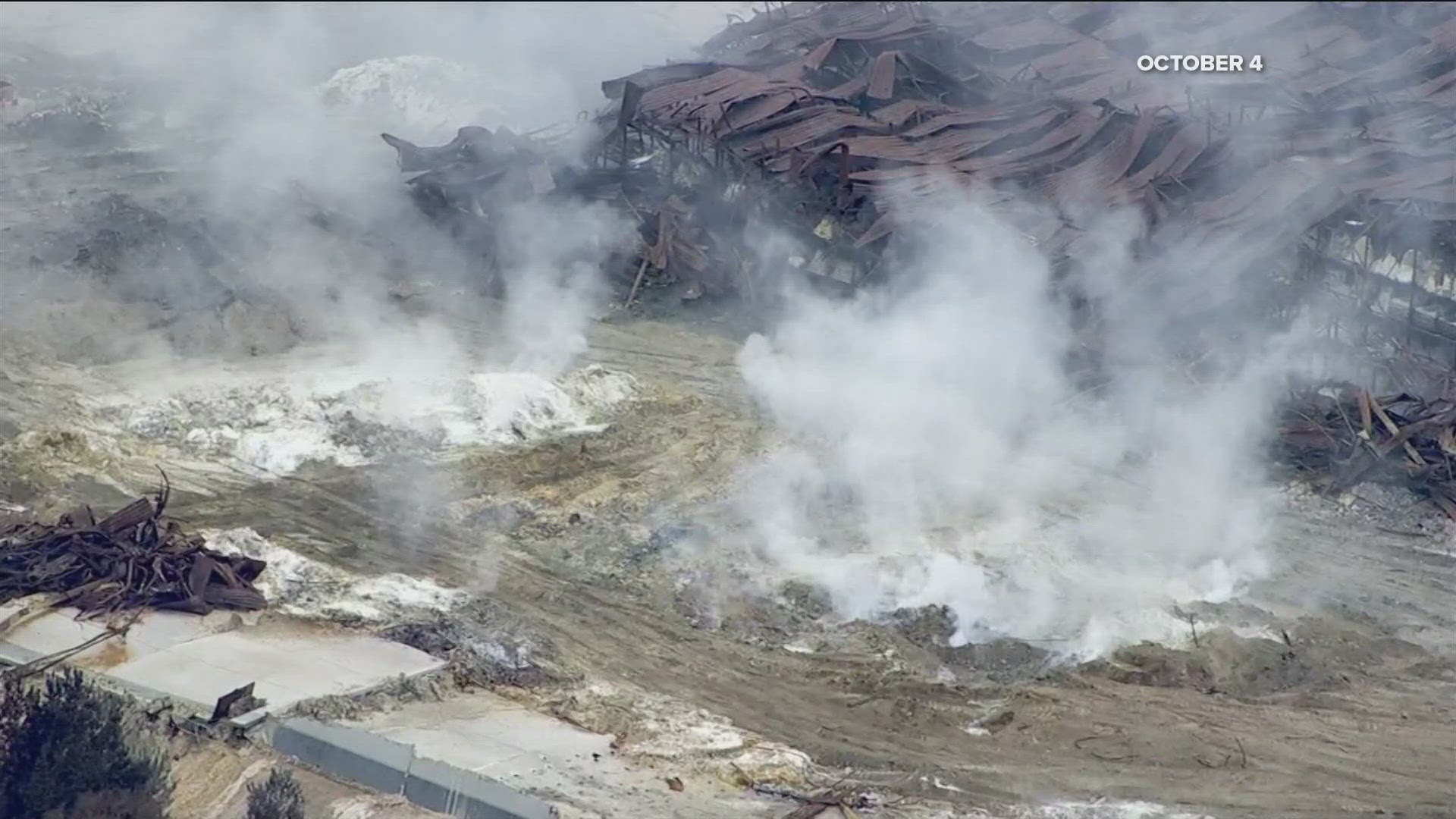 The move comes after a fire led to a plume of chemicals being released into the air.