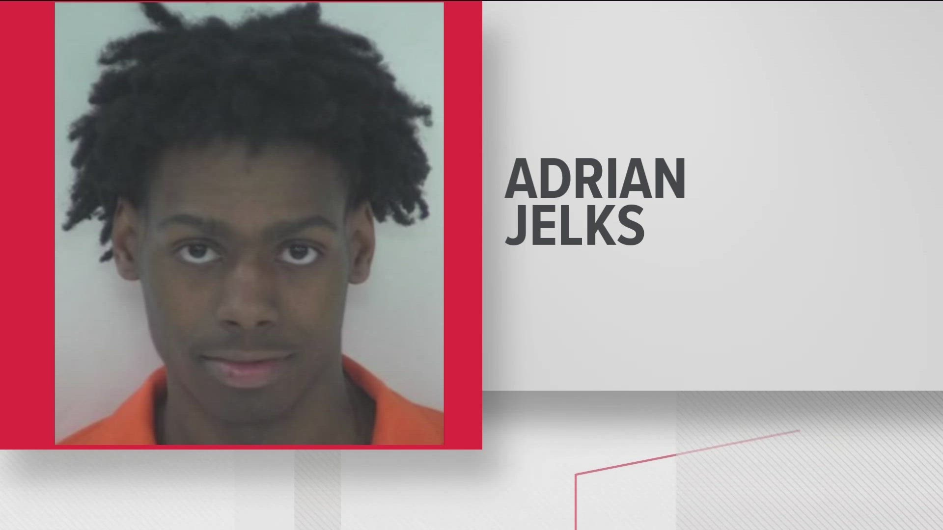 Adrian Jelks, 19, was arrested on Wednesday morning around 2:19 a.m.