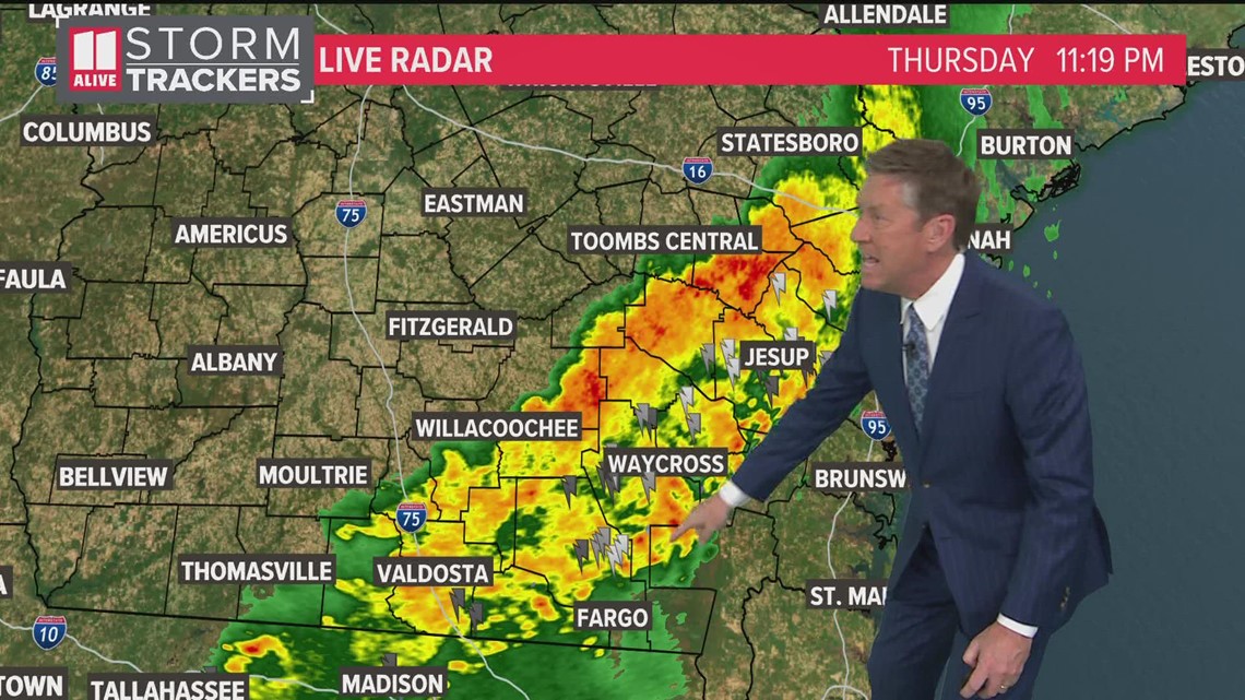 Severe weather moves out of metro Atlanta | Thurs 11:15p update ...