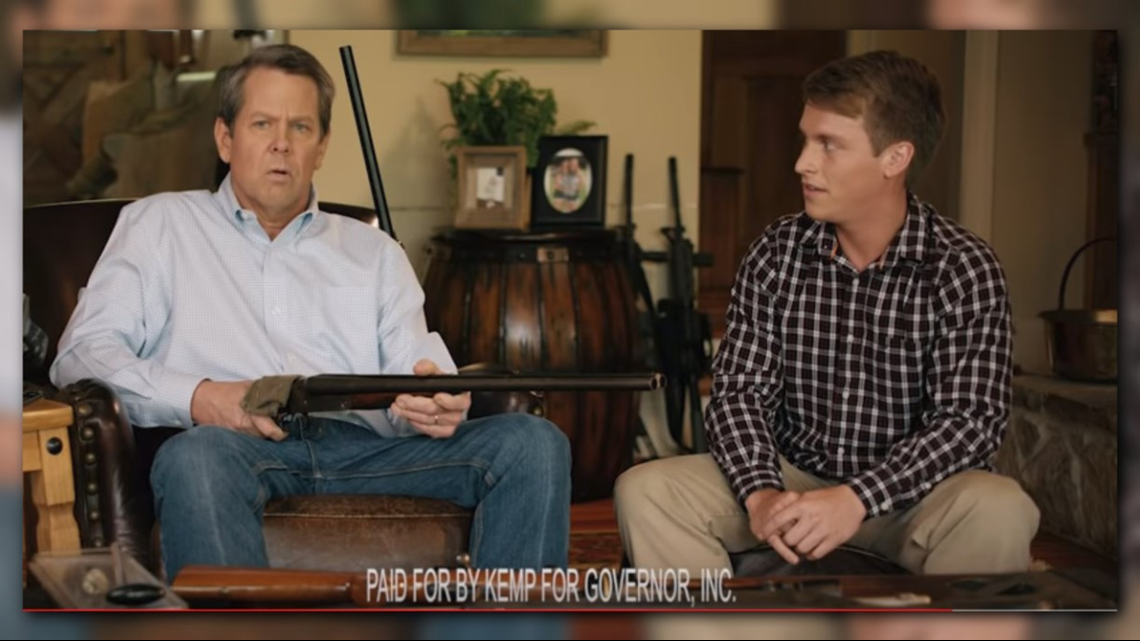 Georgia Votes 2018: Ad shows Kemp cleaning a shotgun alongside a man  wanting to date his daughter | 11alive.com
