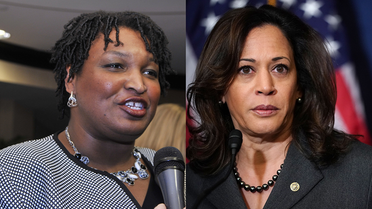 Calif. US Sen. Kamala Harris endorses Stacey Abrams for Ga. Governor ...