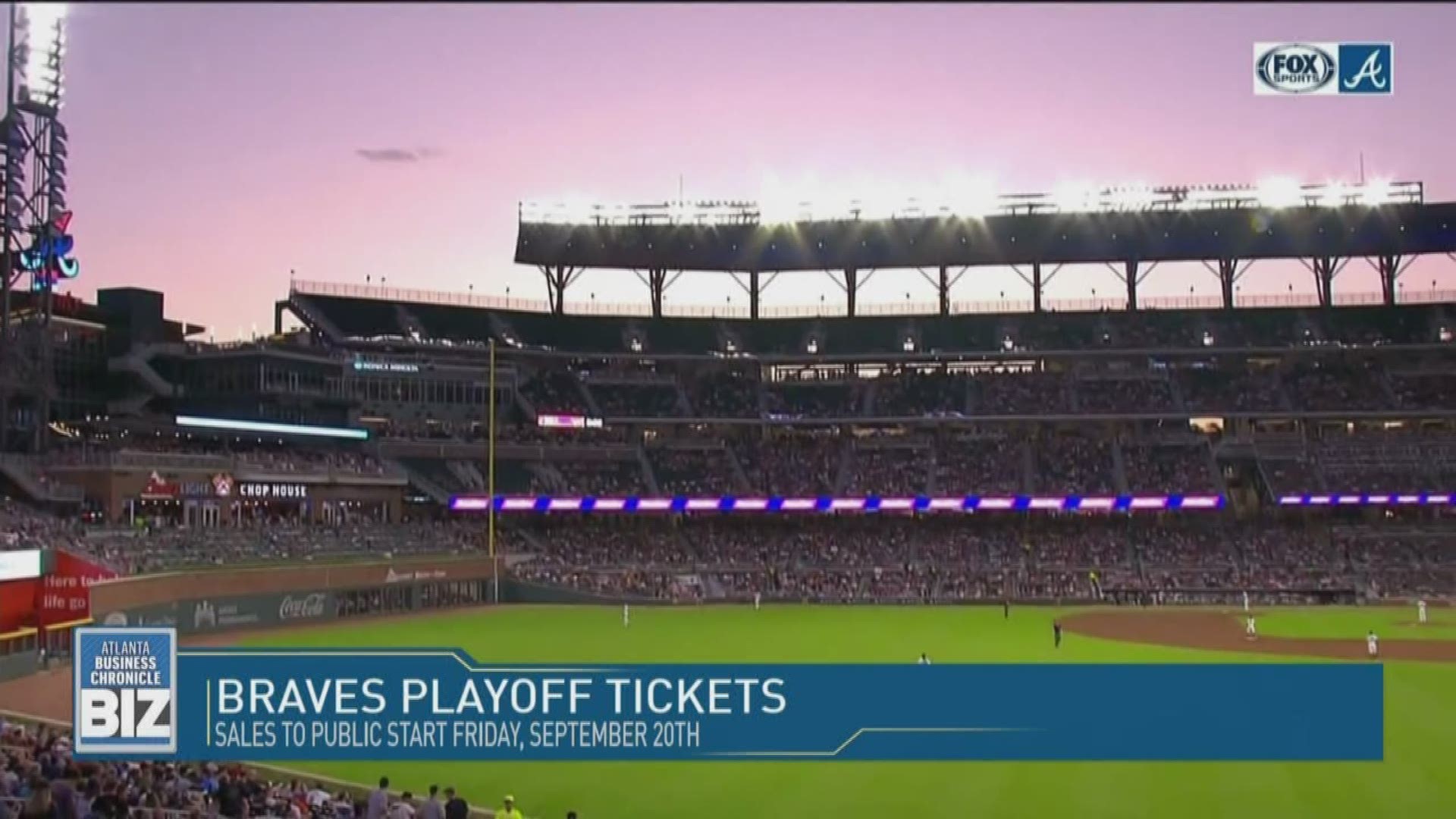 Chop On! Get the Braves playoff ticket scoop on 'Atlanta Business Chronicle's BIZ'