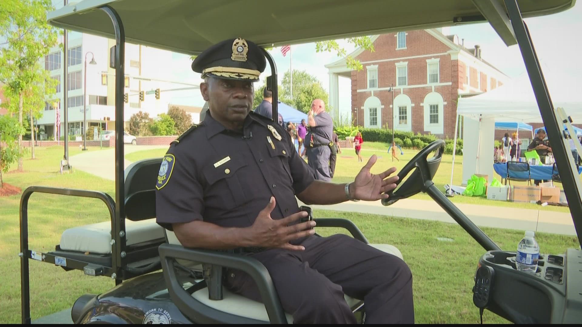 An event for National Night Out was held in East Point Tuesday night. It focused on what can be done to curb the crime.