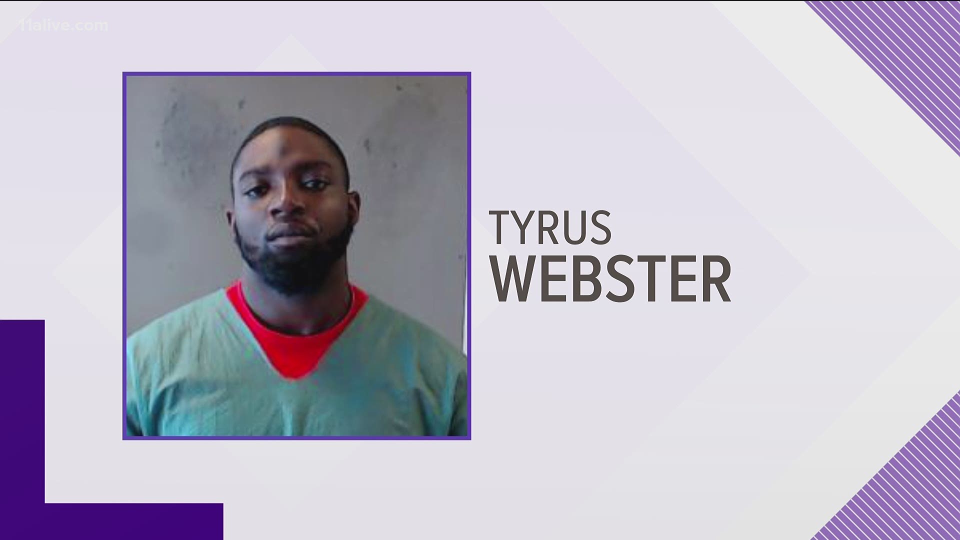 Tyrus Webster is accused of stealing his victim's car and hitting him with it, running over him several times.